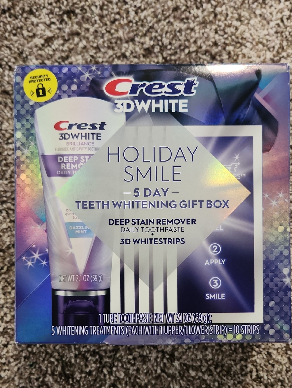Crest 3D White Gift Set- Deep Stain Remover And 3D White Strips